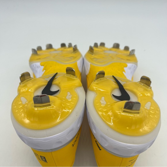 NWT Nike React Alpha Huarache 3 Baseball Softball Unisex Yellow Cleats Shoes - Picture 7 of 14